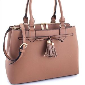 Taupe handbag